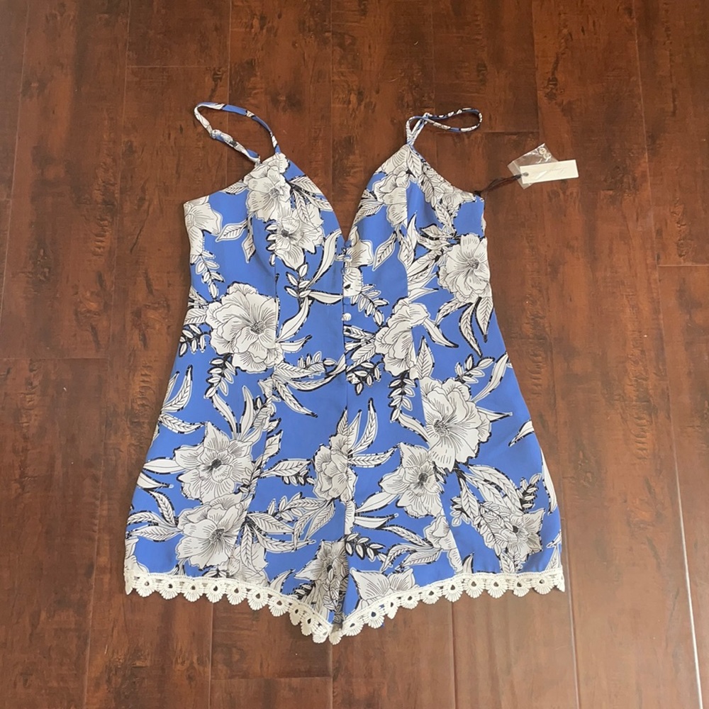 Floral printed lovers and friends romper